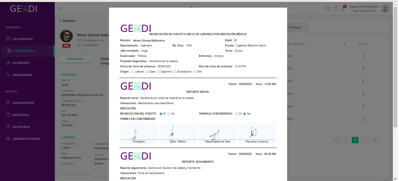 Expedientes